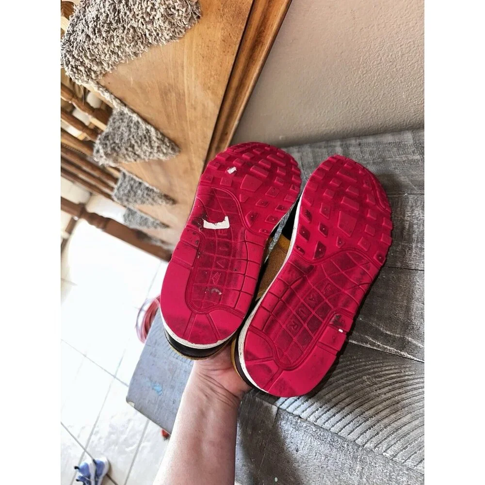 Nike Women's Mustard Yellow Black Pink Athletic Sneakers - Picture 5 of 5